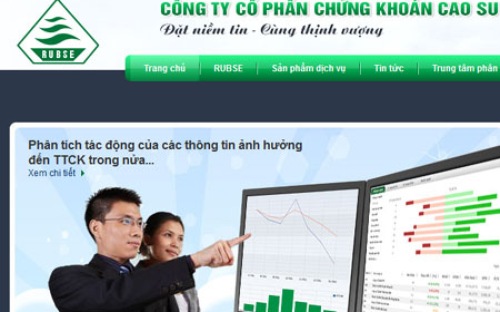 Giao diện của website Công ty Cổ phần 6Pg88.com nhà cái Cao su (RUBSE).