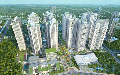 Khu Sapphire bao gồm 4 tòa nhà cao 40 tầng.