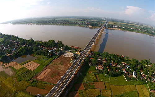 Một góc sông Hồng.<br>