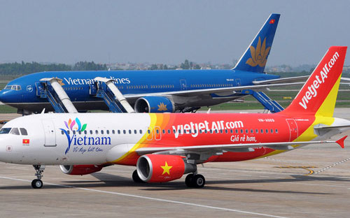 Máy bay của VietJetAir.