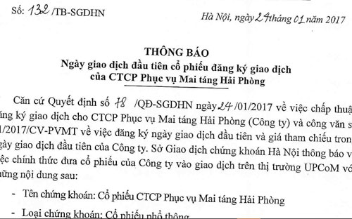 Quyết định niêm yết Pg88vnd dành cho Android và iOS tại Việt Nam CPH trên sàn UPCoM.<br>