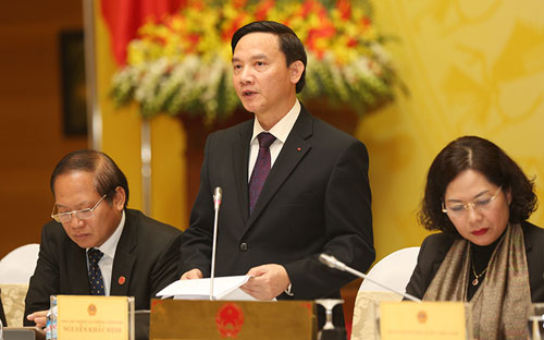 Phó chủ nhiệm Văn phòng Chính phủ Nguyễn Khắc Định: "Nếu tháp truyền hình VTV không sử dụng ngân sách lại có nhiều lợi ích thì chắc ai cũng ủng hộ".<br>