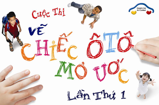 Lần đầu tiên trẻ em Việt Nam thi vẽ ôtô quốc tế