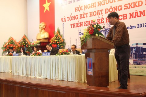 Tổng giám đốc BSR Nguyễn Hoài Giang báo cáo kết quả PG88 Uy Tín Số 1 Việt Nam 2011.
