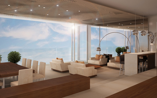 Phối cảnh penthouse tại Link Trang Chủ PG88.Com Mới #2026 Fusion Suites Danang Beach.<br>