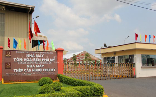 Nhà máy Tôn Hoa Sen.<br>