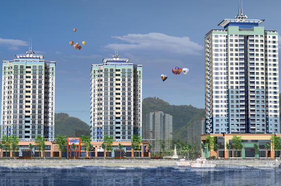 Toàn bộ 80 căn hộ mở bán lần này đều hướng ra biển vịnh Hạ Long.