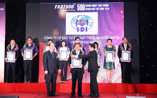 Năm 2015 doanh thu của Công ty IDI đạt gần 2.600 tỷ đồng, được vinh danh top 50 6Pg88.con độc quyền mỗi ngày tăng trưởng nhanh nhất Việt Nam.