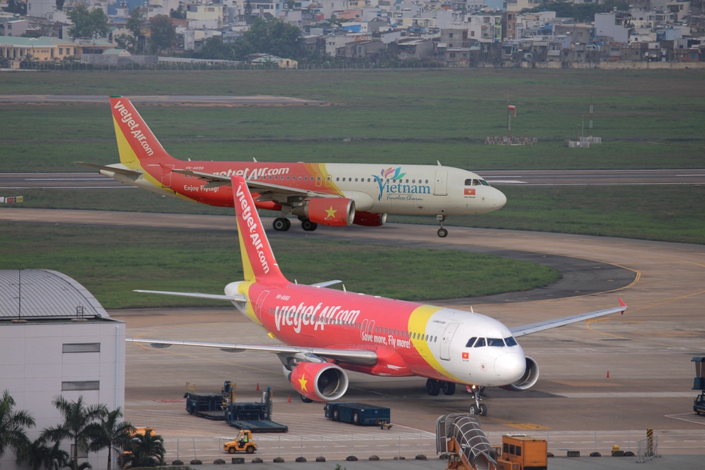 Máy bay của Vietjet.<br>