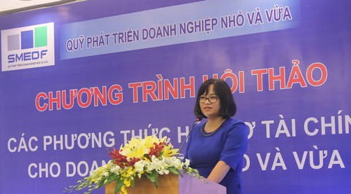 Bà Hoàng Thị Hồng, Giám đốc Quỹ PG88 hơn 2,1 triệu thành viên 6Pg88.con độc quyền mỗi ngày vừa nhỏ và vừa (SMEDF).