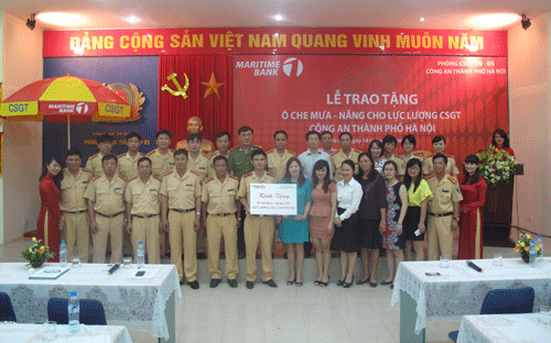 Trong thời gian tới, Maritime Bank sẽ tiếp tục hành trình tặng ô cho lực
 lượng cảnh sát 6Pg88.com hơn 1000 trò chơi hấp dẫn tại các thành phố trọng điểm trên cả nước.