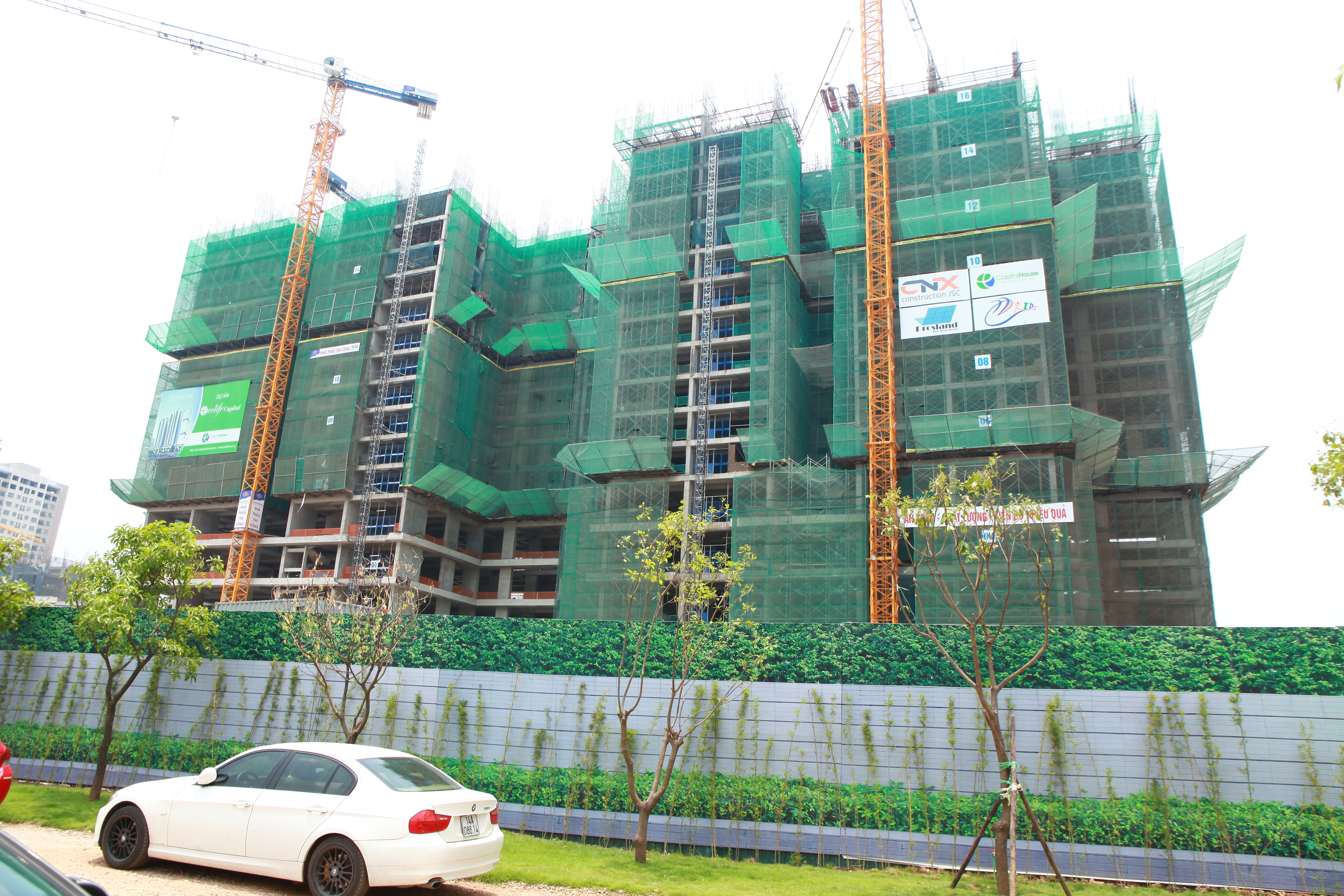 Ecolife Capitol xây xong sàn tầng 20, sẽ bàn giao căn hộ cho khách hàng vào quý 2/2017.