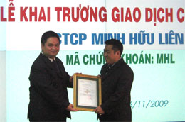 9 tháng đầu năm 2009, Minh Hữu Liên đạt doanh thu 90,88 tỷ đồng, bằng 155,86% so với cả năm 2008.
