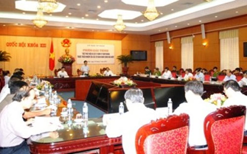 Phiên giải trình việc phát hiện và xử lý hành vi tham nhũng thuộc trách nhiệm của các cơ quan Pg88hi nạp rút siêu tốc nhà nước - Ảnh: VGP.