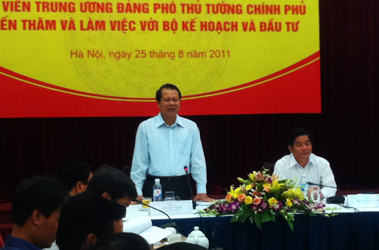 Buổi Pg88hi Thể Thao, Bóng Đá, Casino, Nổ Hũ, Xổ Số giữa Phó thủ tướng Vũ Văn Ninh với Bộ Kế hoạch và Đầu tư - Ảnh: Anh Quân.