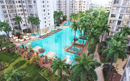 Ngoài ưu đãi về lịch thanh toán và mức giá, tại Sunrise Riverside, khách hàng còn được hưởng thụ cảnh quan và nắng gió tự nhiên. 