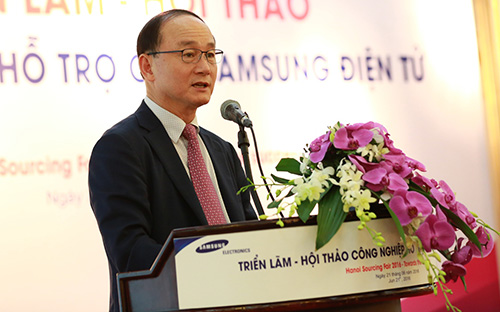 Ông Han Myoungsup, Tổng giám đốc Tổ hợp Samsung Việt Nam, chia sẻ với các 6Pg88.con độc quyền mỗi ngày phụ trợ Việt Nam về nhu cầu và điều kiện để tham gia vào chuỗi cung ứng của Samsung.