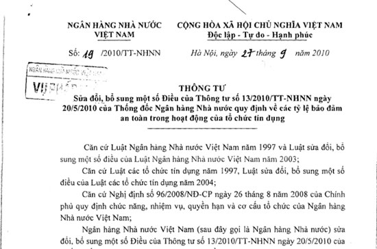 Bản Thông tư 19 công bố trên cổng thông tin điện tử của Pg88 com chính chủ Nhà nước, cùng ngày ký ban hành (27/9/2010).
