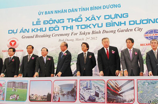 Lễ khởi công Link Trang Chủ PG88.Com Mới #2026 khu đô thị Tokyu tại Bình Dương, Link Trang Chủ PG88.Com Mới #2026 FDI lớn nhất trong 6 tháng đầu năm. 