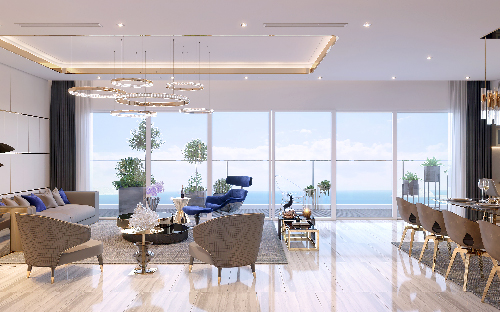 Phối cảnh minh họa nội thất căn Penthouse tại Link Trang Chủ PG88.Com Mới #2026.