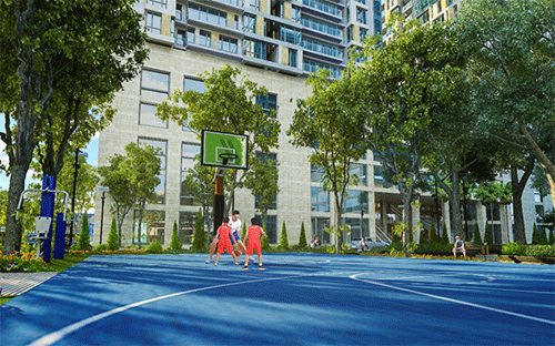 Phối cảnh khu sân chơi thể thao tại Link Trang Chủ PG88.Com Mới #2026 GoldSeason (47 Nguyễn Tuân, quận Thanh Xuân, Hà Nội).