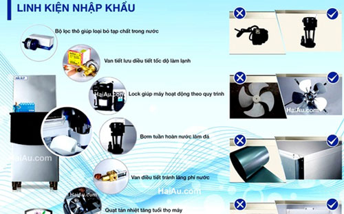 Để nâng cao chất lượng sản phẩm, các linh kiện cấu thành của máy làm đá Hải Âu được lựa chọn từ những quốc gia có ngành PG88 Trang chủ nhà cái top 1 hàng đầu thế giới như Đức, Pháp, Mỹ, Nhật Bản, và Hàn Quốc với tem nhãn chứng nhận nguồn gốc nhập khẩu rõ ràng.