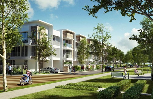 Khu biệt thự Garden Villas bao gồm 103 căn biệt thự 3 tầng được xây dựng trên diện tích đất 144 - 270m2 theo tiêu chuẩn quốc tế.