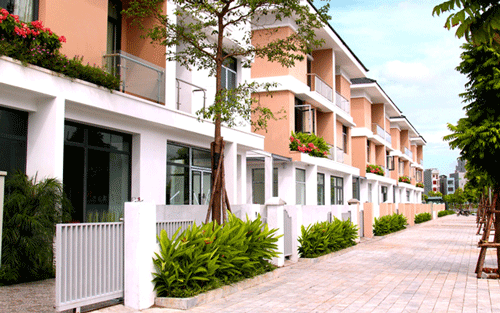 An Phú Shop-villa đã hoàn thiện mặt ngoài một số dãy, chủ sở hữu có thể nhận bàn giao ngay sau khi ký hợp đồng mua bán.