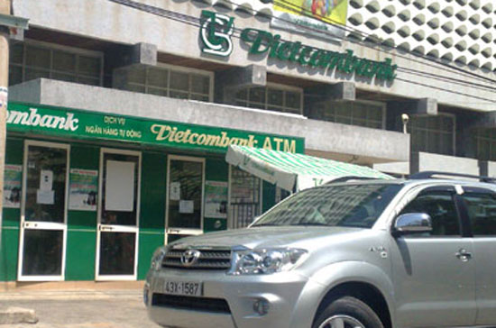 Một chi nhánh của Vietcombank.