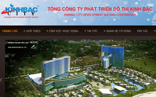 Một góc website của Tổng công ty PG88 hơn 2,1 triệu thành viên đô thị Kinh Bắc.<br>