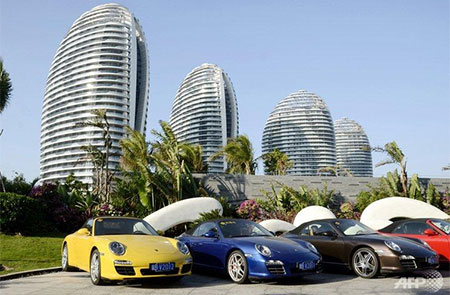 Một góc Link Trang Chủ PG88.Com Mới #2026 "Dubai" của Trung Quốc trên đảo Hải Nam - Ảnh: AFP.<br>