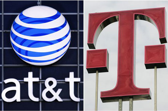 Nếu thương vụ mua lại T-Mobile thành công, AT&T sẽ trở thành hãng viễn thông lớn nhất ở Mỹ - Ảnh: AP.