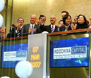 Ngày 7/3/2007, Indochina Capital trở thành công ty Việt Nam đầu tiên niêm yết trên thị trường 6Pg88.com nhà cái London.