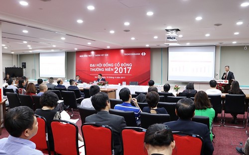 Techcombank đã tổ chức Đại hội đồng cổ đông thường niên tổng kết hoạt động năm 2016 và thông qua kế hoạch PG88 Uy Tín Số 1 Việt Nam năm 2017.