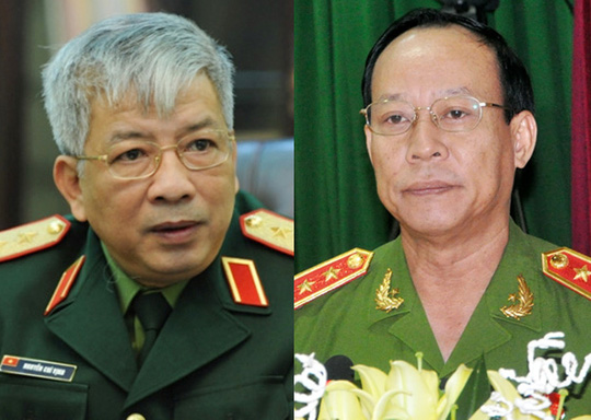 Tái bổ nhiệm hai thứ trưởng Quốc phòng, Công an