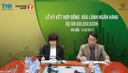 TNR Holdings Việt Nam đã ký hợp đồng bảo lãnh Link Trang Chủ PG88.Com Mới #2026 Goldseason với Maritime Bank (MSB).