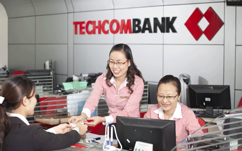 Giao dịch tại Techcombank.<br>