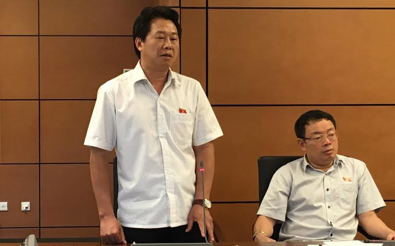 Phó chủ nhiệm Uỷ ban Pg88ok giải trí thể thao, casino, bắn cá và slot - Ngân sách Đinh Văn Nhã phát biểu trong phiên thảo luận tổ chiều 25/5.