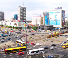 Một góc thủ đô Warsaw, Ba Lan.