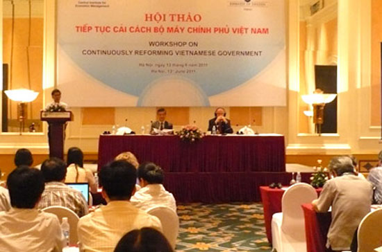 Hội thảo "Tiếp tục cải cách bộ máy Chính phủ Việt Nam".