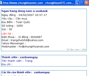 Chào mua Pg88vnd dành cho Android và iOS tại Việt Nam SeABank - Ảnh chụp màn hình lúc 23h15, ngày 4/2/2007.