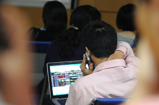 Thị trường sẽ  tiếp tục kiểm tra lại “tính chất” của hai phiên giảm vừa qua trong một vài phiên tới - Ảnh: Quang Liên.