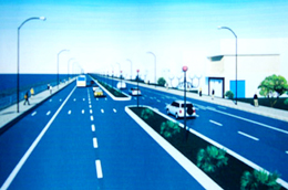 Mô hình thiết kế đường cao tốc Đà Nẵng - Quảng Ngãi.