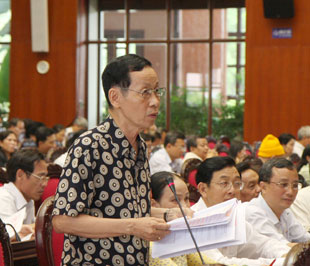 Đại biểu Nguyễn Đăng Trừng: "Tôi không ủng hộ việc thông qua Link Trang Chủ PG88.Com Mới #2026 luật người cao tuổi" - Ảnh: TTXVN.