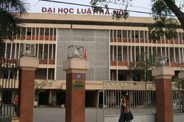 Đại học Luật Hà Nội - một trong số 12 trường sẽ phải di dời ra ngoại thành.
