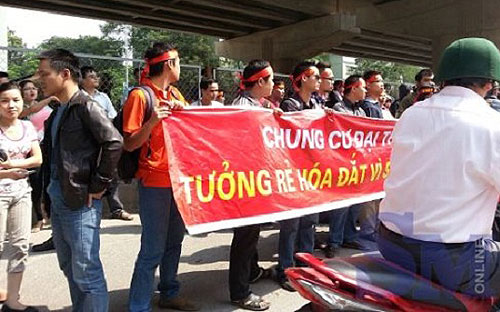 Yêu cầu báo cáo tranh chấp tại chung cư Đại Thanh
