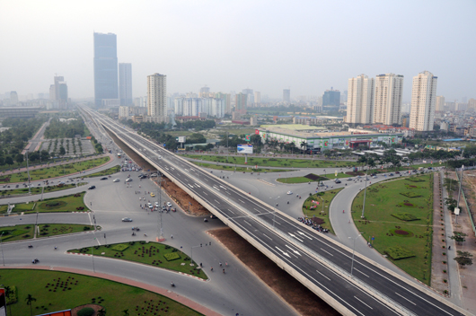 Hà Nội đã hoàn thiện một số tuyến đường trên cao.
