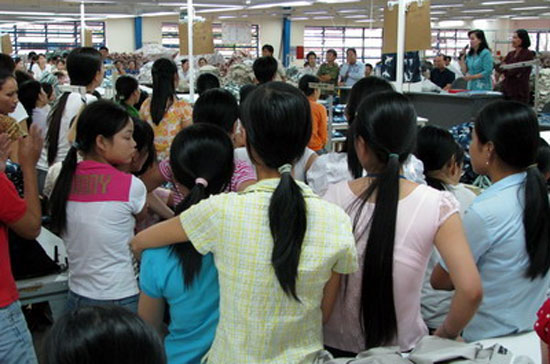 Phân theo ngành nghề thì ngành may vẫn là ngành có số cuộc đình công chiếm tỷ lệ cao nhất.