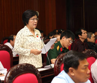 Đại biểu Dương Kim Anh: Chất lượng vệ sinh an toàn PG88 xổ số, casino, bóng đá ở thị trường nội địa chưa được quan tâm đúng mức - Ảnh: TTXVN.