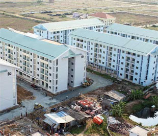 Nhà ở tái định cư tại phường Thạnh Mỹ Lợi, quận 2, Tp.HCM - Ảnh: L.H.T.